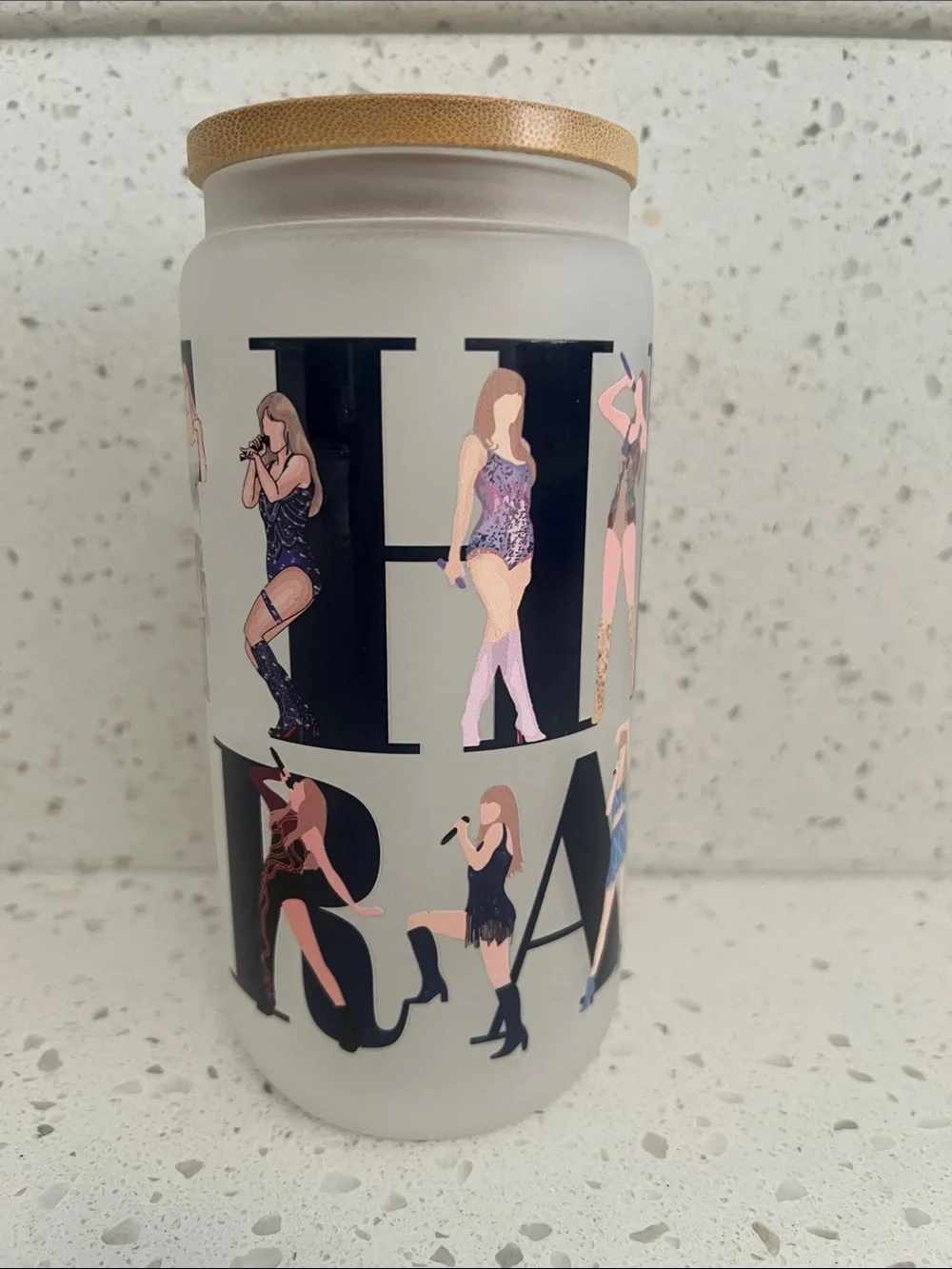 Taylor Swift Eras Tour Glass Tumbler